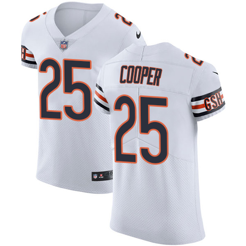 Men's Nike Chicago Bears #25 Marcus Cooper Elite White NFL Jersey