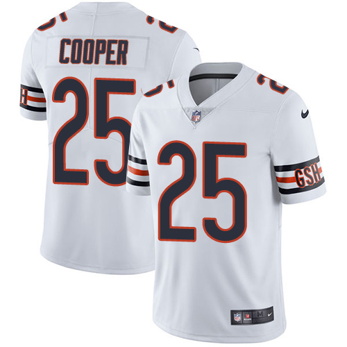 Men's Nike Chicago Bears #25 Marcus Cooper White Vapor Untouchable Limited Player NFL Jersey