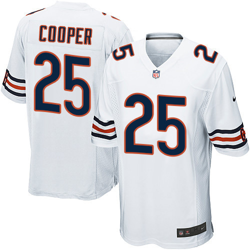 Men's Nike Chicago Bears #25 Marcus Cooper Game White NFL Jersey