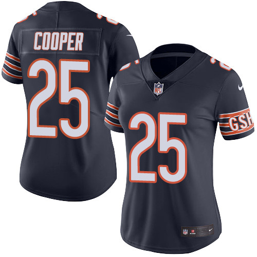 Women's Nike Chicago Bears #25 Marcus Cooper Navy Blue Team Color Vapor Untouchable Elite Player NFL Jersey