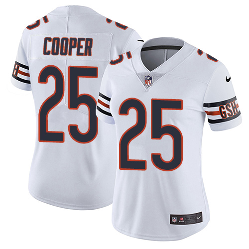 Women's Nike Chicago Bears #25 Marcus Cooper White Vapor Untouchable Limited Player NFL Jersey