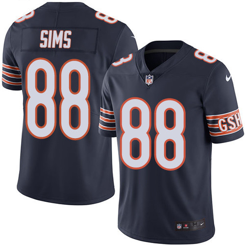 Men's Nike Chicago Bears #88 Dion Sims Navy Blue Team Color Vapor Untouchable Limited Player NFL Jersey