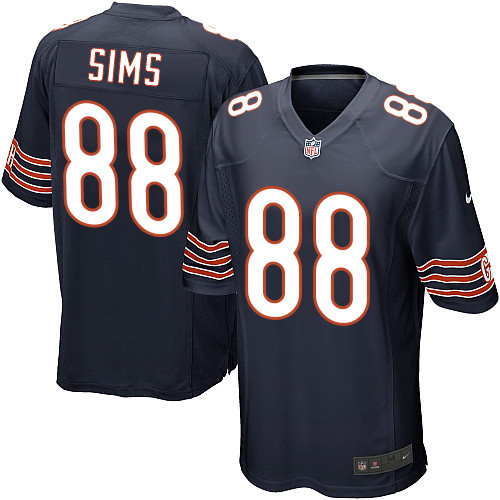 Men's Nike Chicago Bears #88 Dion Sims Game Navy Blue Team Color NFL Jersey