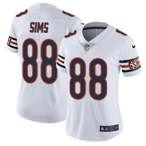 Women's Nike Chicago Bears #88 Dion Sims White Vapor Untouchable Elite Player NFL Jersey