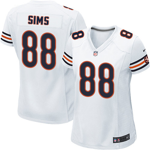 Women's Nike Chicago Bears #88 Dion Sims Game White NFL Jersey