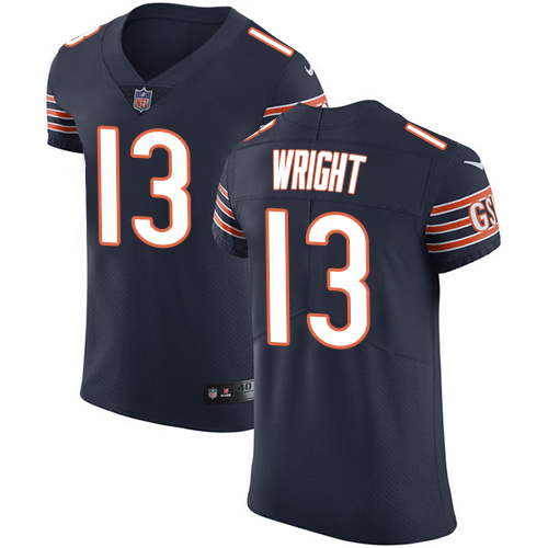 Men's Nike Chicago Bears #13 Kendall Wright Navy Blue Team Color Vapor Untouchable Elite Player NFL Jersey