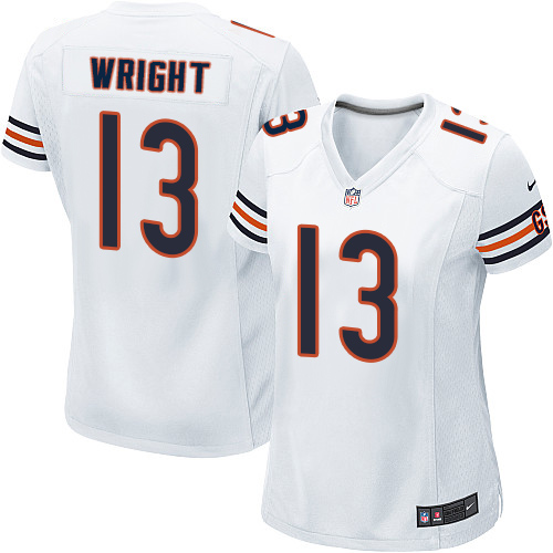 Women's Nike Chicago Bears #13 Kendall Wright Game White NFL Jersey