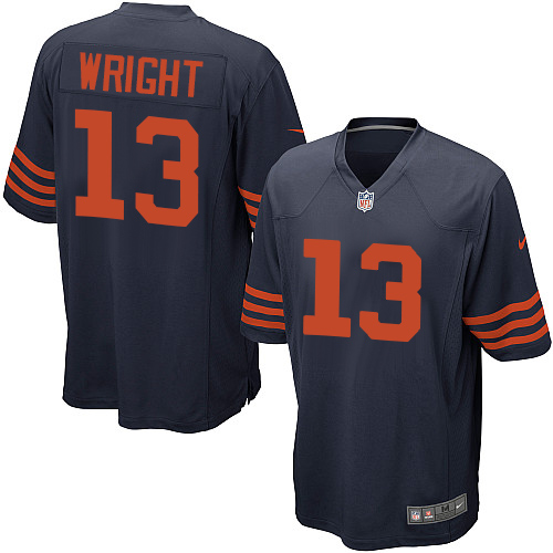 Men's Nike Chicago Bears #13 Kendall Wright Game Navy Blue Alternate NFL Jersey