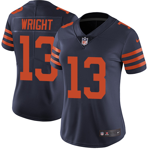 Women's Nike Chicago Bears #13 Kendall Wright Navy Blue Alternate Vapor Untouchable Elite Player NFL Jersey