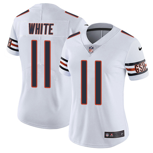 Women's Nike Chicago Bears #11 Kevin White White Vapor Untouchable Elite Player NFL Jersey
