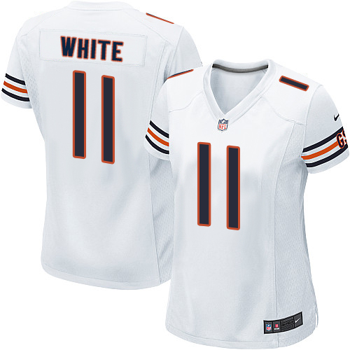 Women's Nike Chicago Bears #11 Kevin White Game White NFL Jersey