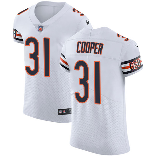 Men's Nike Chicago Bears #31 Marcus Cooper Elite White NFL Jersey
