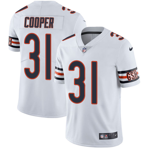 Men's Nike Chicago Bears #31 Marcus Cooper White Vapor Untouchable Limited Player NFL Jersey