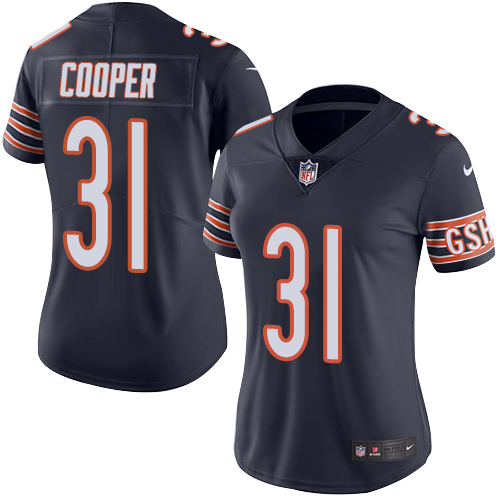 Women's Nike Chicago Bears #31 Marcus Cooper Navy Blue Team Color Vapor Untouchable Limited Player NFL Jersey