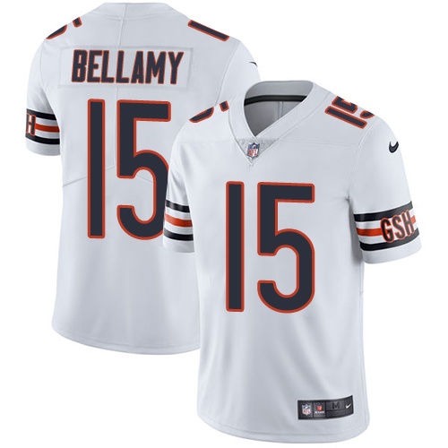 Men's Nike Chicago Bears #15 Josh Bellamy White Vapor Untouchable Limited Player NFL Jersey