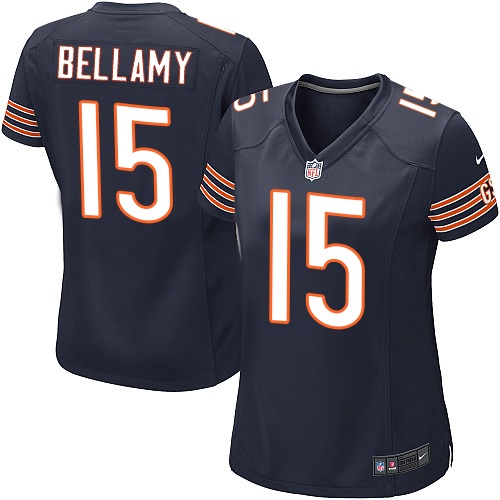 Women's Nike Chicago Bears #15 Josh Bellamy Game Navy Blue Team Color NFL Jersey