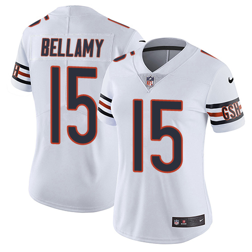 Women's Nike Chicago Bears #15 Josh Bellamy White Vapor Untouchable Elite Player NFL Jersey