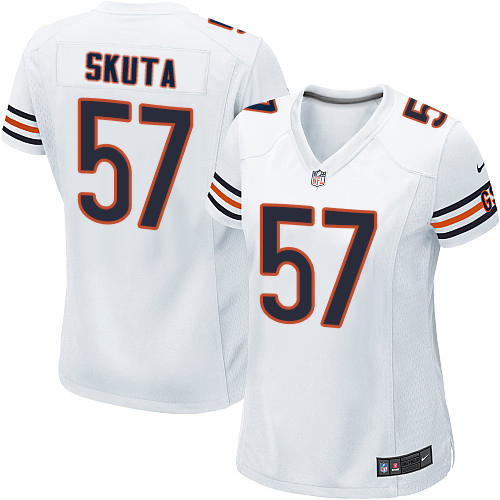 Women's Nike Chicago Bears #57 Dan Skuta Game White NFL Jersey