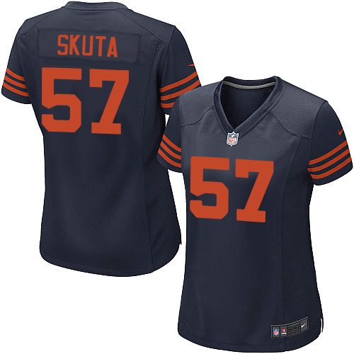 Women's Nike Chicago Bears #57 Dan Skuta Game Navy Blue Alternate NFL Jersey