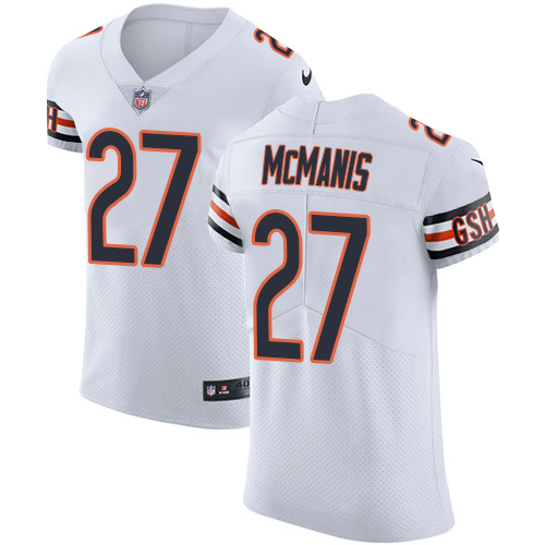 Men's Nike Chicago Bears #27 Sherrick McManis Elite White NFL Jersey
