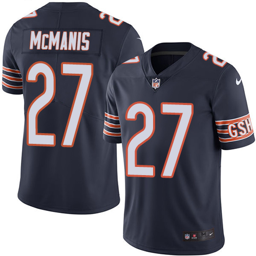 Youth Nike Chicago Bears #27 Sherrick McManis Navy Blue Team Color Vapor Untouchable Limited Player NFL Jersey