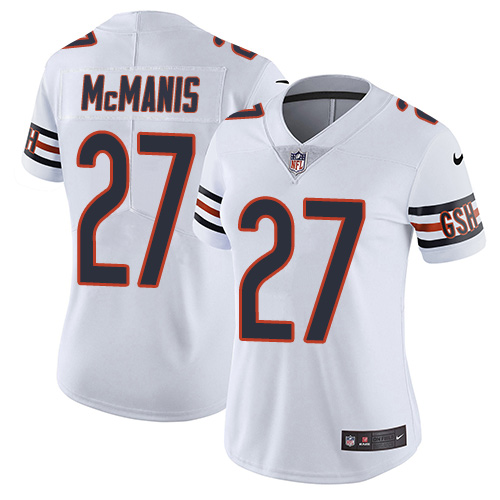 Women's Nike Chicago Bears #27 Sherrick McManis White Vapor Untouchable Elite Player NFL Jersey