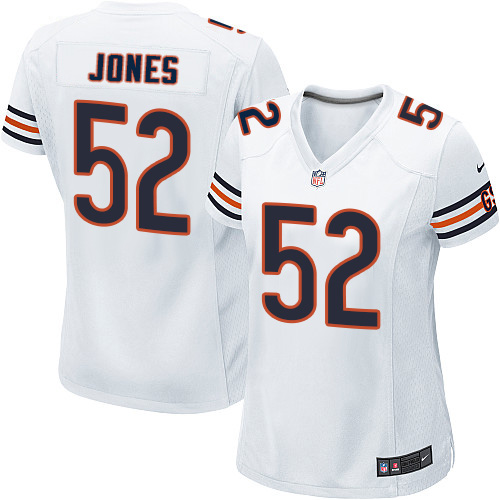 Women's Nike Chicago Bears #52 Christian Jones Game White NFL Jersey