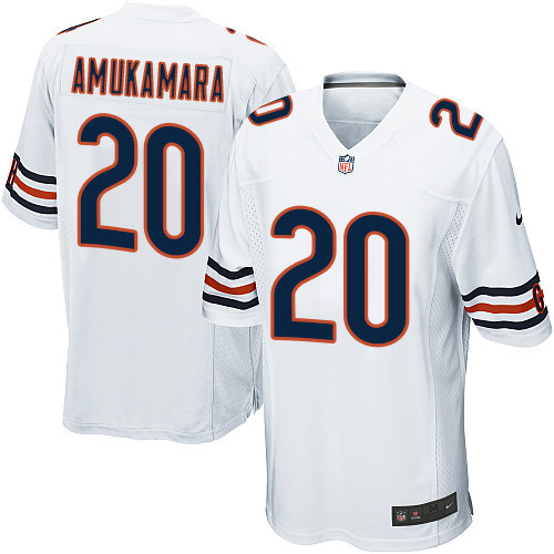 Men's Nike Chicago Bears #20 Prince Amukamara Game White NFL Jersey