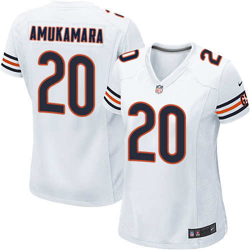 Women's Nike Chicago Bears #20 Prince Amukamara Game White NFL Jersey