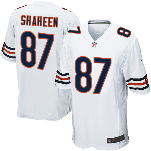 Men's Nike Chicago Bears #87 Adam Shaheen Game White NFL Jersey