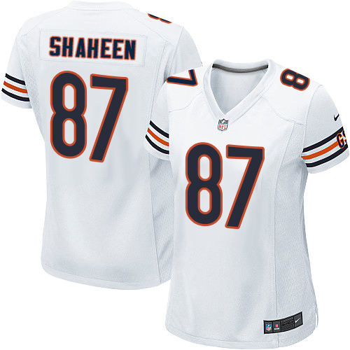 Women's Nike Chicago Bears #87 Adam Shaheen Game White NFL Jersey