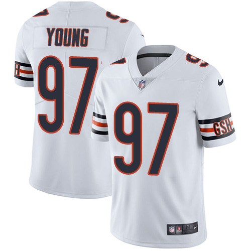 Youth Nike Chicago Bears #97 Willie Young White Vapor Untouchable Elite Player NFL Jersey