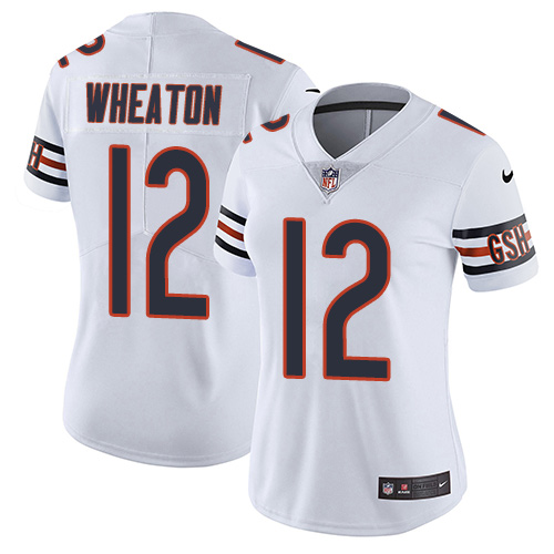 Women's Nike Chicago Bears #12 Markus Wheaton White Vapor Untouchable Limited Player NFL Jersey