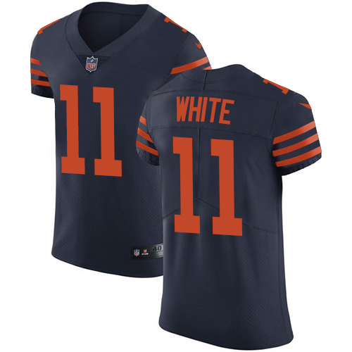 Men's Nike Chicago Bears #11 Kevin White Elite Navy Blue Alternate NFL Jersey
