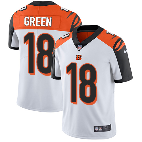 Youth Nike Cincinnati Bengals #18 A.J. Green White Vapor Untouchable Limited Player NFL Jersey