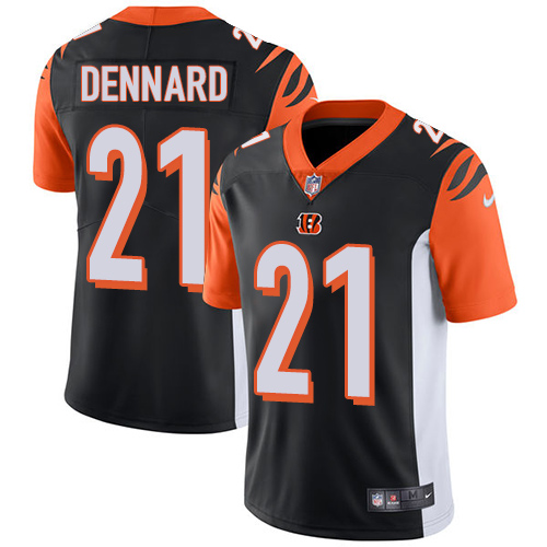 Men's Nike Cincinnati Bengals #21 Darqueze Dennard Black Team Color Vapor Untouchable Limited Player NFL Jersey