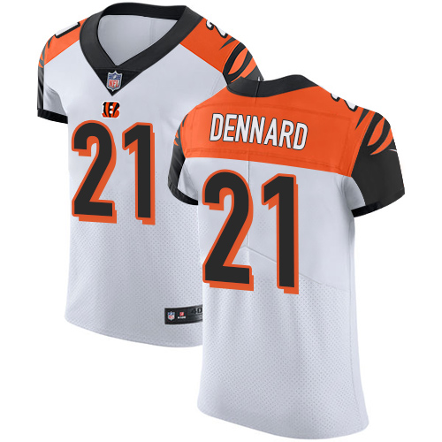 Men's Nike Cincinnati Bengals #21 Darqueze Dennard Elite White NFL Jersey