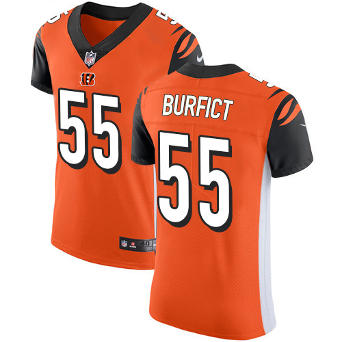 Men's Nike Cincinnati Bengals #55 Vontaze Burfict Elite Orange Alternate NFL Jersey