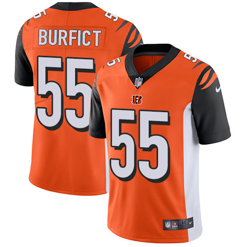 Men's Nike Cincinnati Bengals #55 Vontaze Burfict Orange Alternate Vapor Untouchable Limited Player NFL Jersey