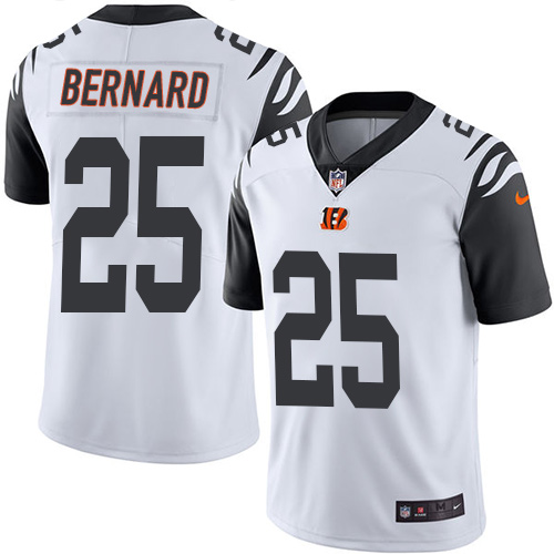 Men's Nike Cincinnati Bengals #25 Giovani Bernard Limited White Rush Vapor Untouchable NFL Jersey