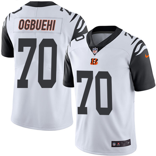 Youth Nike Cincinnati Bengals #70 Cedric Ogbuehi Limited White Rush Vapor Untouchable NFL Jersey