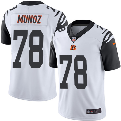 Youth Nike Cincinnati Bengals #78 Anthony Munoz Limited White Rush Vapor Untouchable NFL Jersey
