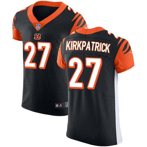 Men's Nike Cincinnati Bengals #27 Dre Kirkpatrick Black Team Color Vapor Untouchable Elite Player NFL Jersey