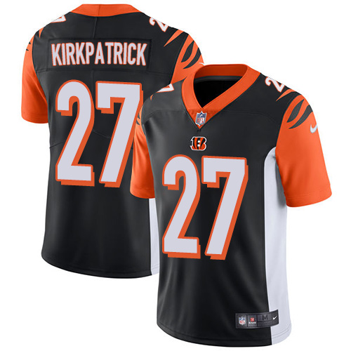 Men's Nike Cincinnati Bengals #27 Dre Kirkpatrick Black Team Color Vapor Untouchable Limited Player NFL Jersey