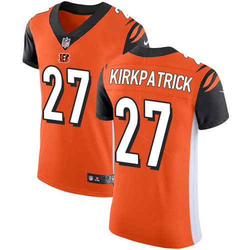 Men's Nike Cincinnati Bengals #27 Dre Kirkpatrick Elite Orange Alternate NFL Jersey