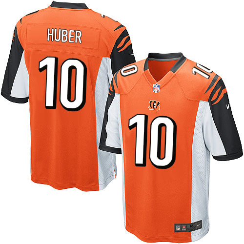 Men's Nike Cincinnati Bengals #10 Kevin Huber Game Orange Alternate NFL Jersey