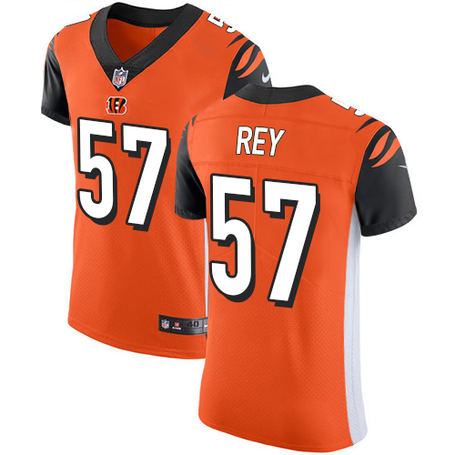 Men's Nike Cincinnati Bengals #57 Vincent Rey Elite Orange Alternate NFL Jersey