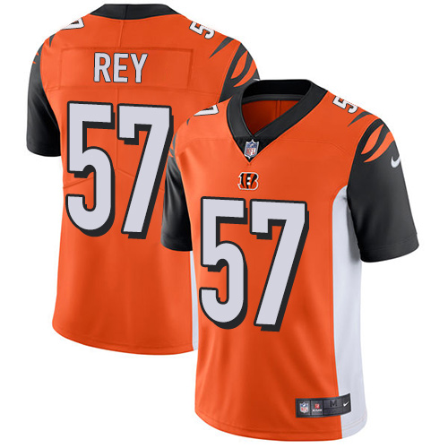 Men's Nike Cincinnati Bengals #57 Vincent Rey Orange Alternate Vapor Untouchable Limited Player NFL Jersey