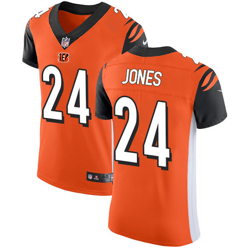 Men's Nike Cincinnati Bengals #24 Adam Jones Elite Orange Alternate NFL Jersey