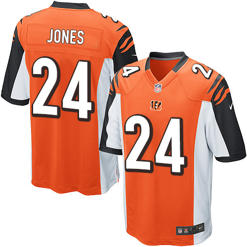 Men's Nike Cincinnati Bengals #24 Adam Jones Game Orange Alternate NFL Jersey